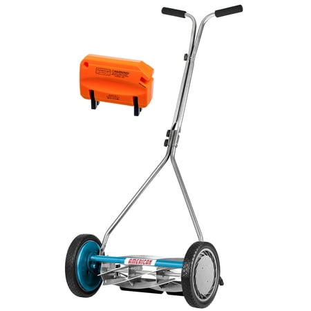 American Lawn Mower Company 2607-16 16-Inch 7-Blade Reel Push Lawn Mower, T-Handle, SK-2 Sharpener Included