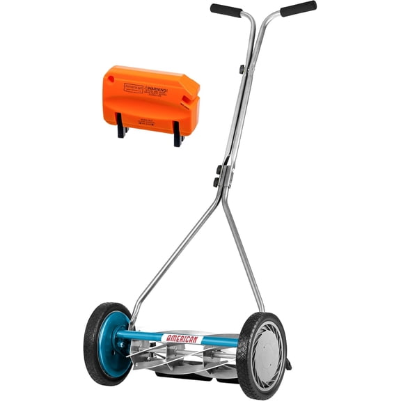 American Lawn Mower Company 2607-16 16-Inch 7-Blade Reel Push Lawn Mower, SK-2 Sharpener Included