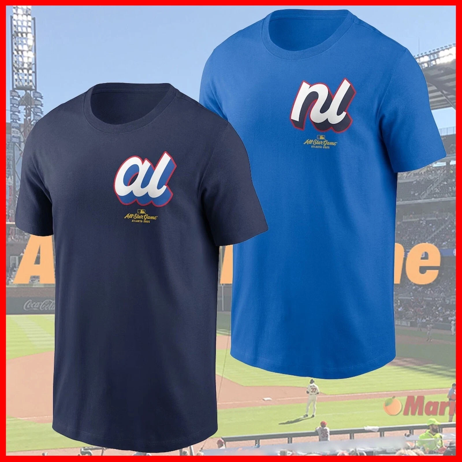 American League National League 2025 Atlanta Baseball All Star Game T American League National League 2025 Atlanta Baseball All Star Game T Shirt Royal Blue Color Size XL 3aee9622 7cc9 4c06 8a79 E992197f5c7f.0e09c573c515131572e00dfb0f024e13.webp