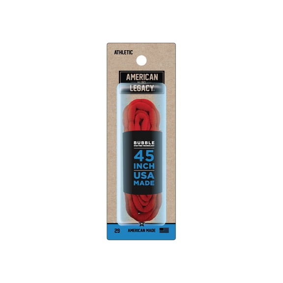 American-Legacy Athletic Bubble Lace Red 45"