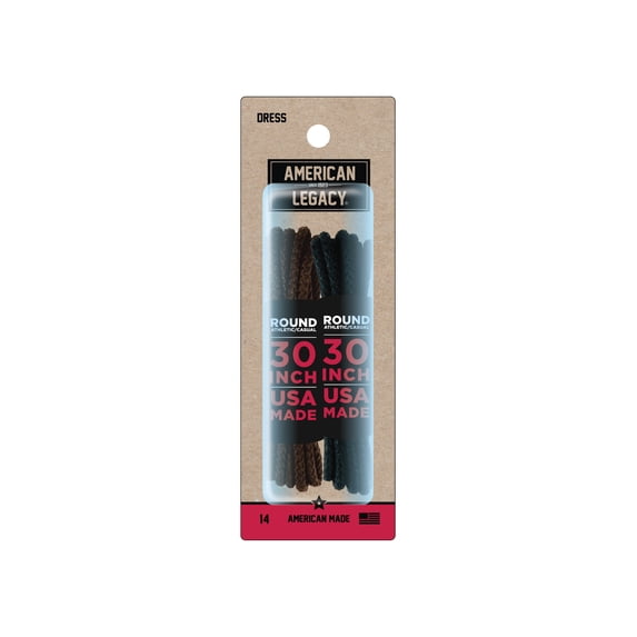 American-Legacy Dress Wax Brown/Black 30" 2-Pack