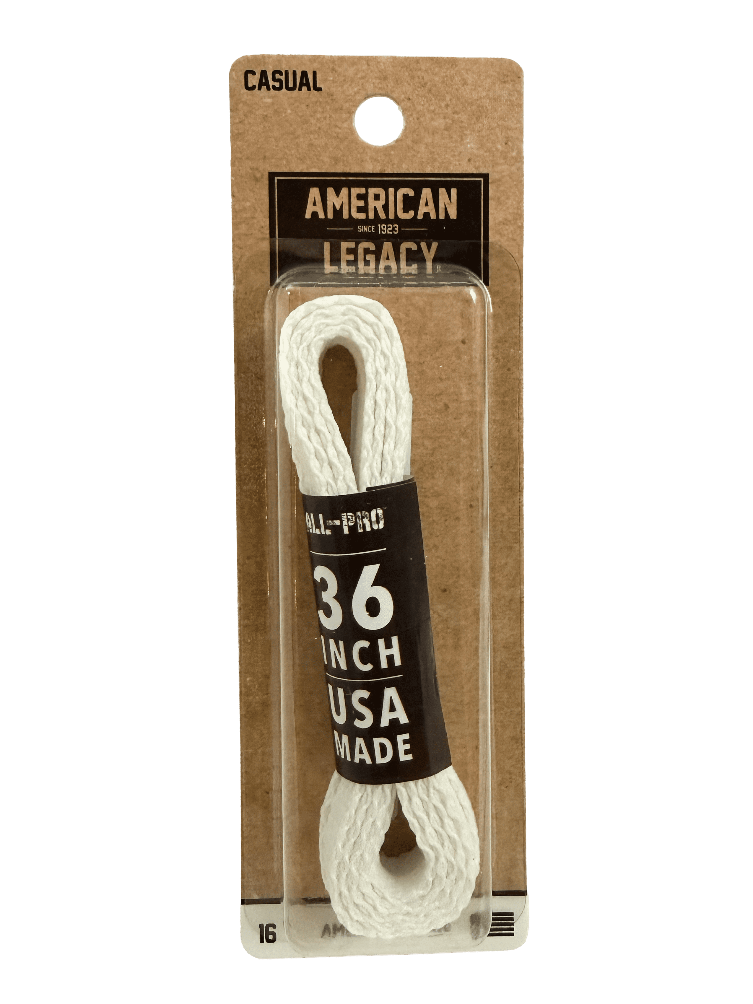 American-Legacy Athletic Narrow Flat White 36"