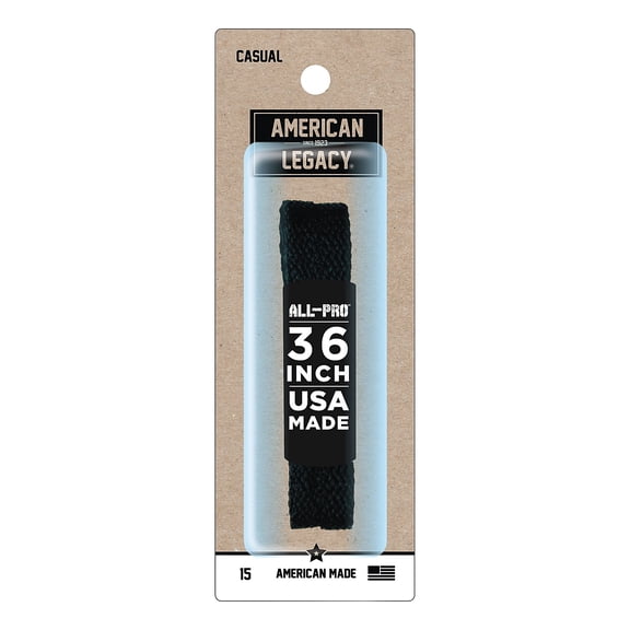 American-Legacy Athletic Narrow Flat Black 36"