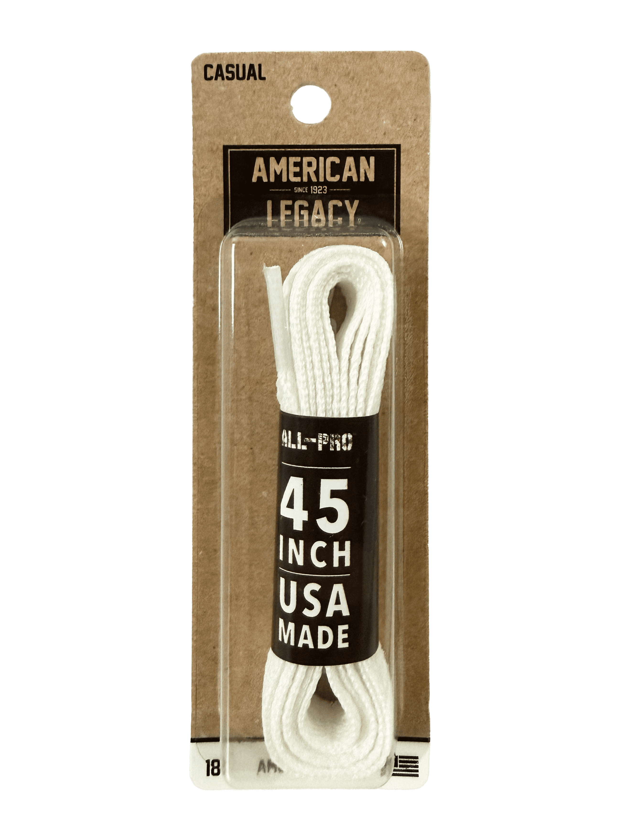 American-Legacy Athletic Narrow Flat White 45"