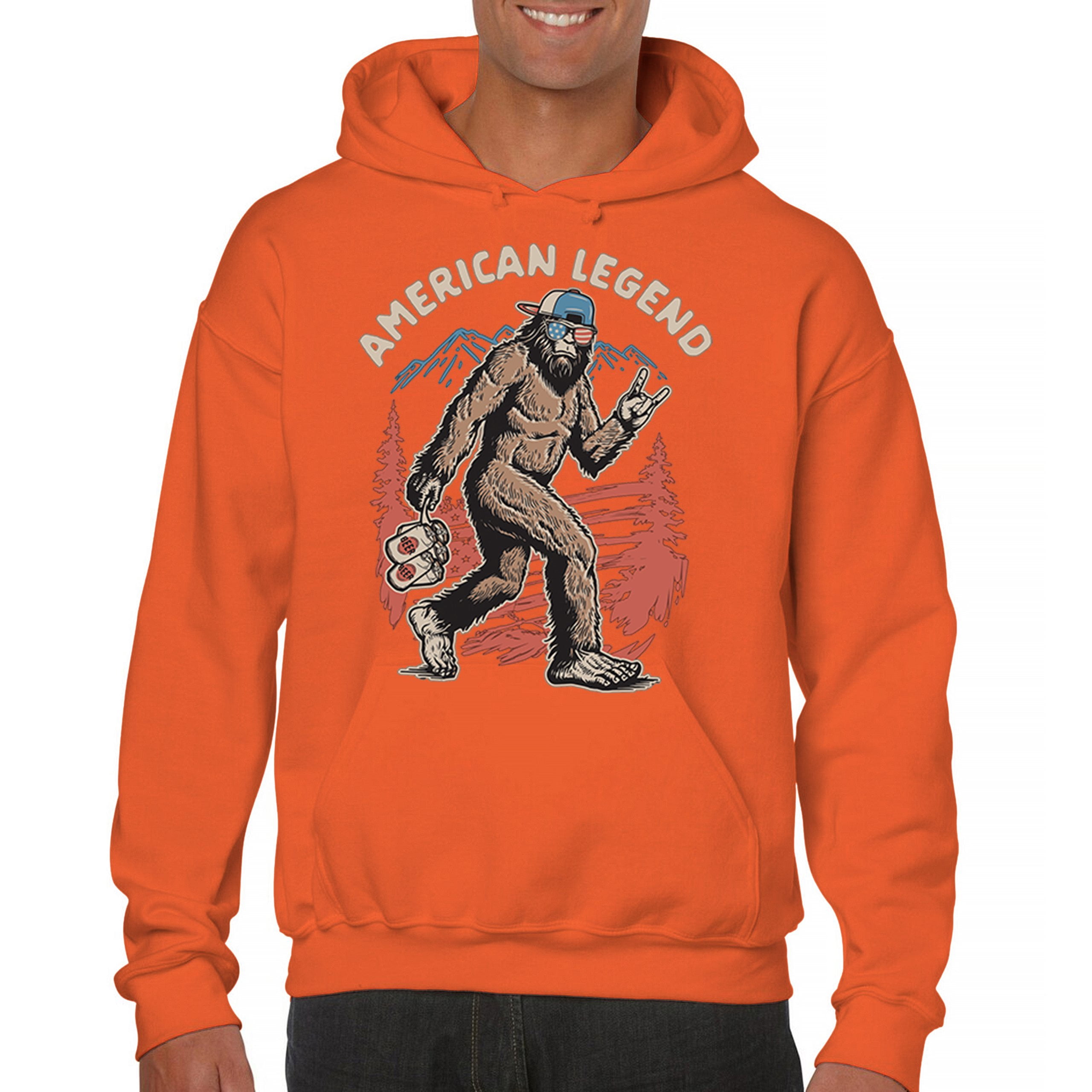 Funny Bigfoot Sasquatch "Believe In Yourself" Hoodie – Unisex, 50/50 Cotton Blend, Sizes S-L