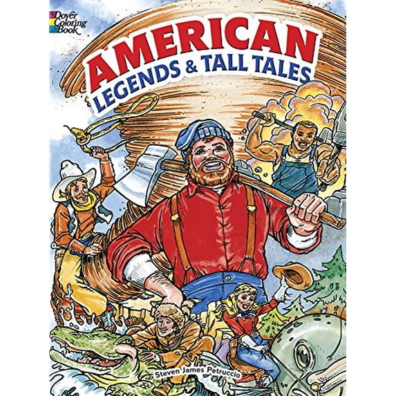 Pre-Owned American Legends and Tall Tales Coloring Book (Paperback) 048647786X 9780486477862