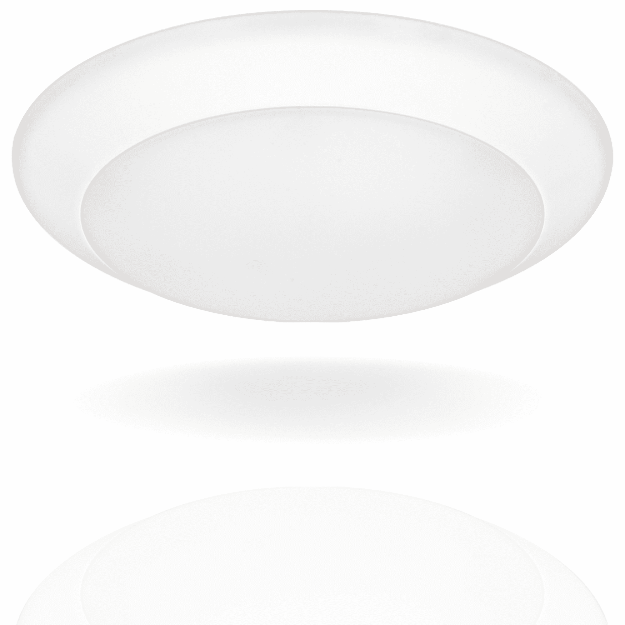 White Round LED Surface Mount Light with Polycarbonate Lens