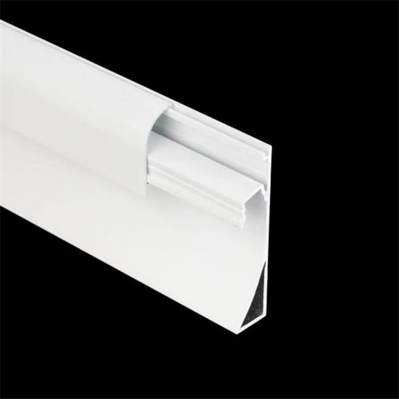 American Lighting PE-BASE-2M-WH Baseboard Premium Extrusion, White Finish - 2 m