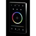 thumbnail image 1 of American Lighting CTRLW-DMXB-RGBTW-4Z DMX RGBTW Control Touch Panel - Wall Mount - Use with DMX Decoder & BLE App - 12-24 VDC Input, Black, 1 of 1