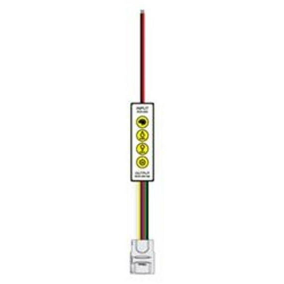 American Lighting INLINE-RGBTW-CTRL Trulux Simple Select In-Line Controller for RGBTW Tape Light, Multi Color