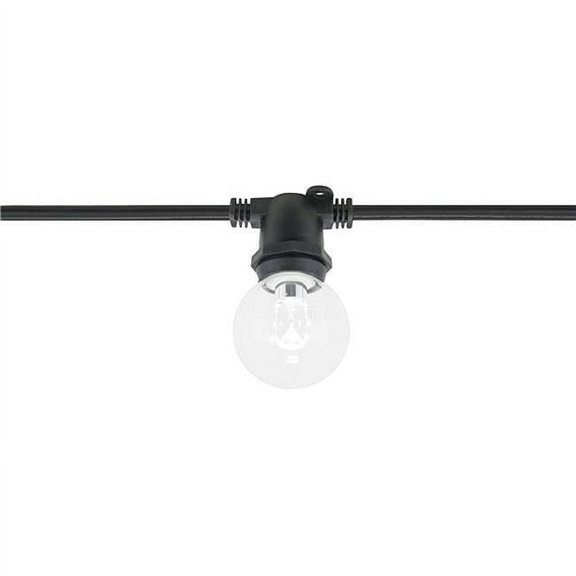 American Lighting LS-I-15-BK 330 ft. Commercial Grade Light String with 264-Intermediate Base Sockets, Black