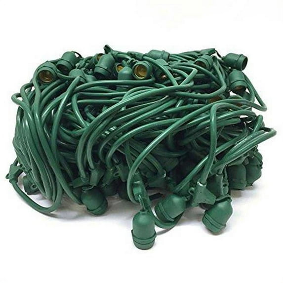 American Lighting LS-MS-24-GR 330 ft. Medium Base Suspended Style String Lights, Green