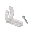 thumbnail image 1 of American Lighting MRL-CLIP-SCREW 0.37 in. U Shape Plastic Mounting Clips - Clear, 1 of 1