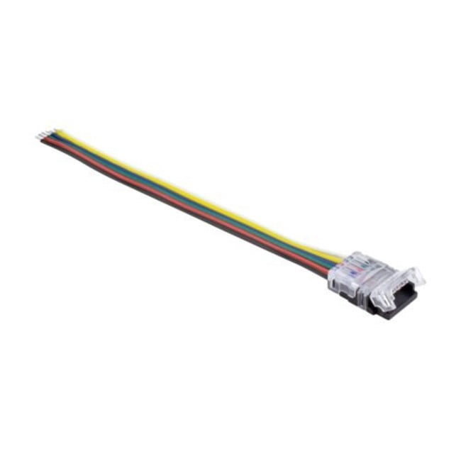 American Lighting TL-6PWR-HD 6 in. 6-Pin Heavy Duty Power Feed Wire Jumper, White & Clear