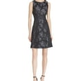 thumbnail image 1 of AMERICAN LIVING $99 Womens New 1020 Black Floral Print Fit + Flare Dress 10 B+B, 1 of 3