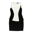 thumbnail image 1 of American Living Womens Colorblocked Sheath Dress, Black, 4, 1 of 2