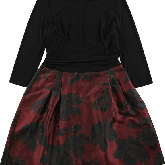 American Living Womens Floral Fit & Flare Dress, Multicoloured, 12