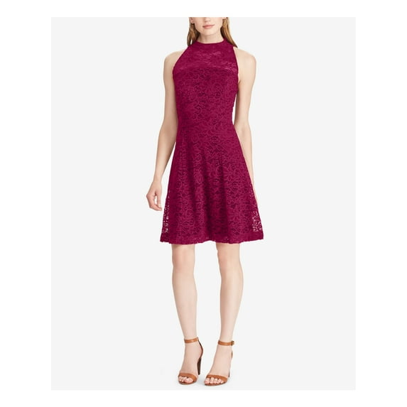 American Living Womens Lace A-Line Dress