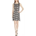 thumbnail image 1 of American Living Womens Metallic Floral Lace Sheath Dress, Black, 12, 1 of 2