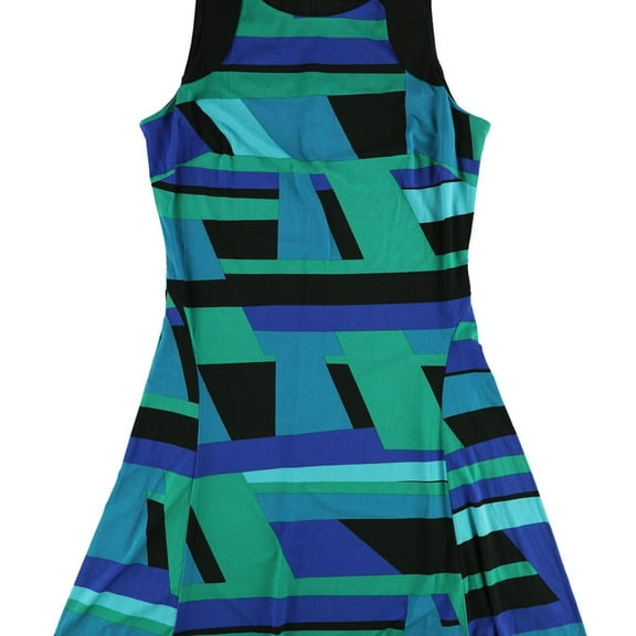 American Living Womens Jersey Shift Dress, Blue, 14