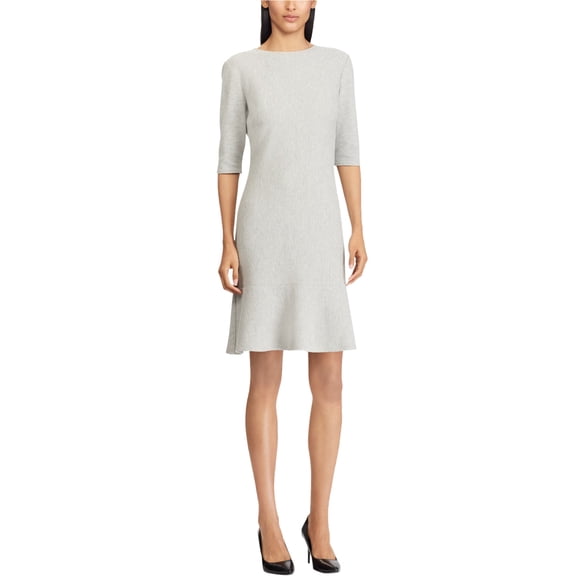 American Living Womens Textured Sheath Dress, Grey, 8