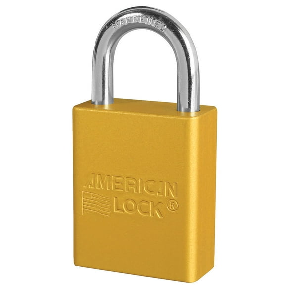 American Lock A1105KAYLW Padlock, Yellow Body Keyed Alike