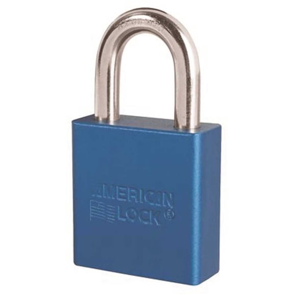 American Lock A1205KABLU Padlock, Blue Body Keyed Alike