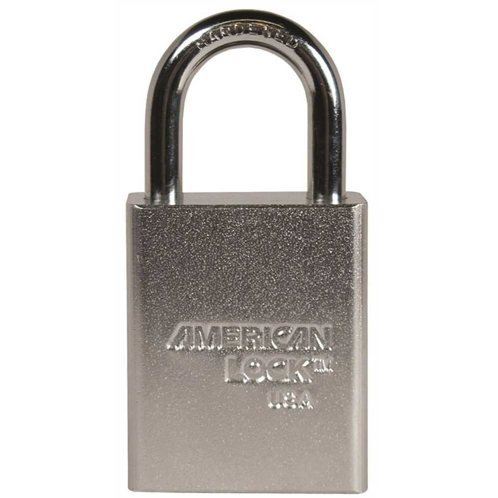 American Lock A5100 11/2 in. Padlock Solid Steel Body KD Triple Satin