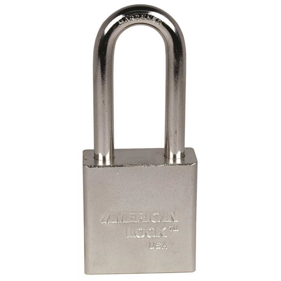 American Lock A5201 1-3/4 in. Padlock Solid Steel Body KD Triple Satin Chrome