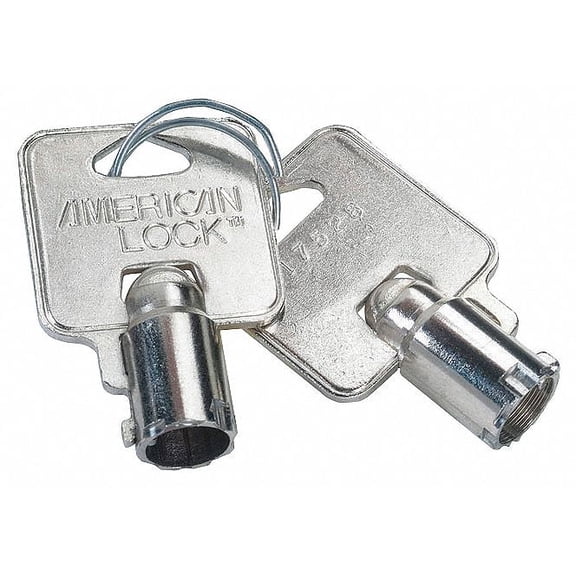 American Lock Key Blank, Circular, Steel, PK 25  Steel  AKTBOX