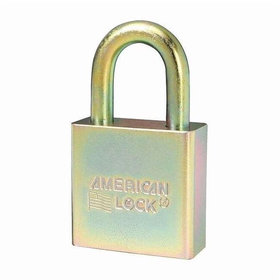 Padlocks, Keyed Alike, Standard Shackle, Rectangular Steel Body, Boron Shackle, 3/4 in W, 6 PK