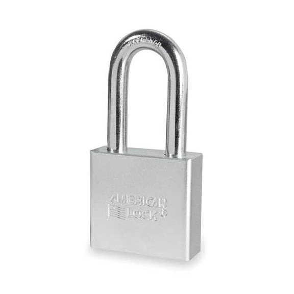 Padlock, Keyed Alike, Long Shackle, Round Steel Body, Boron Shackle, 3/4 in W