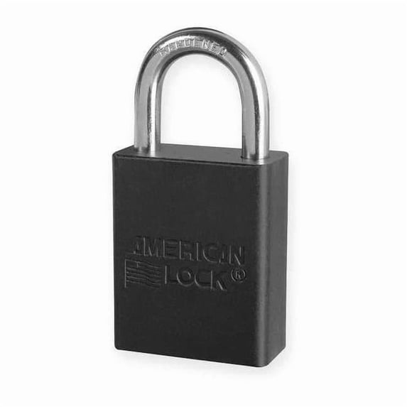American Lock Lockout Padlock,KA,Black,1-7/8"H A1105KABLK