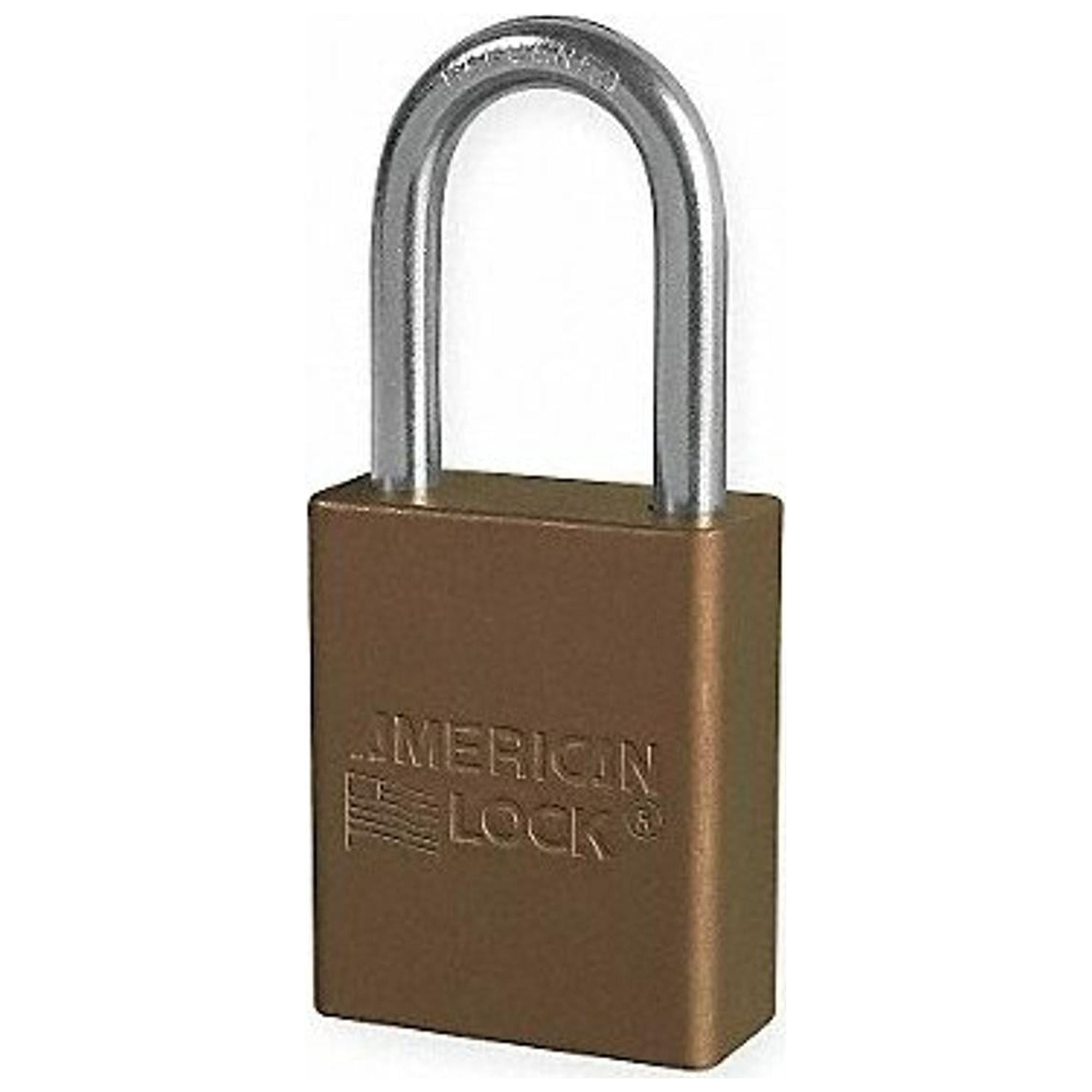 American Lock Lockout Padlock,KA,Brown,1-7/8