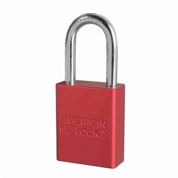 American Lock Lockout Padlock,KA,Red,1-7/8"H,PK6 A1106KAS6RED