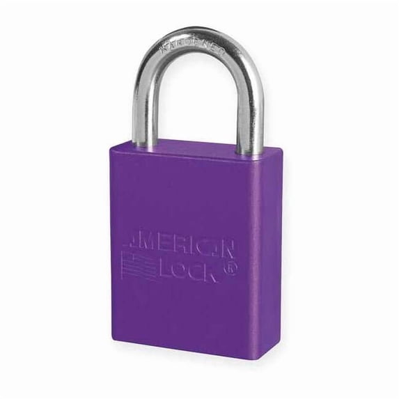 American Lock Lockout Padlock,KD,Purple,1-7/8"H A1105PRP