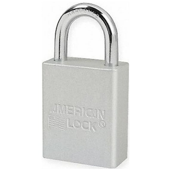 American Lock Lockout Padlock,KD,Silver,1-7/8"H A1105CLR