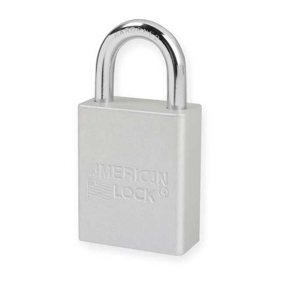 American Lock Lockout Padlock,KD,Silver,1-7/8"H A1105CLR