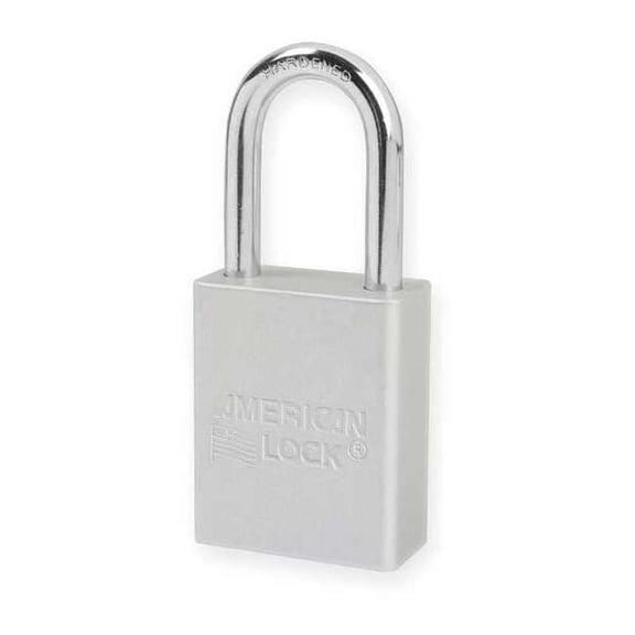 American Lock Lockout Padlock,KD,Silver,1-7/8"H A1106CLR