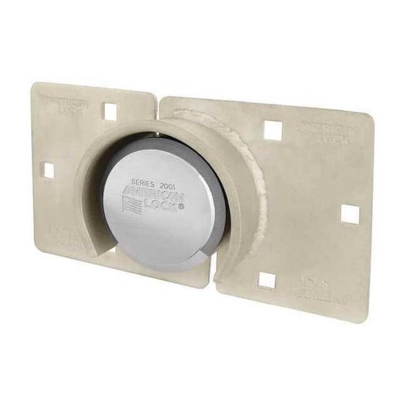 American Lock Hasp Padlock,Silver,w/ (2) Keys A801LHCKA