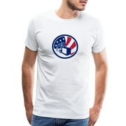 American Logistics Usa Flag Icon Men's Premium T-Shirt