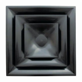 8 in Square 3 Cone Diffuser, Black STR-C-8BK