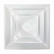 10 in Square Step-Down Diffuser, White STR-C-10W-FR