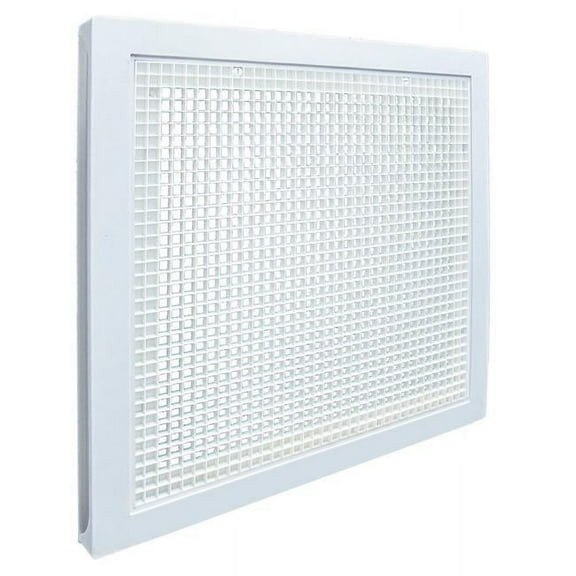 American Louver & Plasticade B2278152 Stratus Plastic Return Filter Grille - 20 in. Square Duct - T-Grid - White