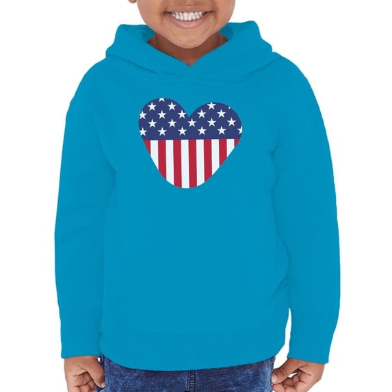 American Love Flag Hoodie Toddler - Toddler Hoodie