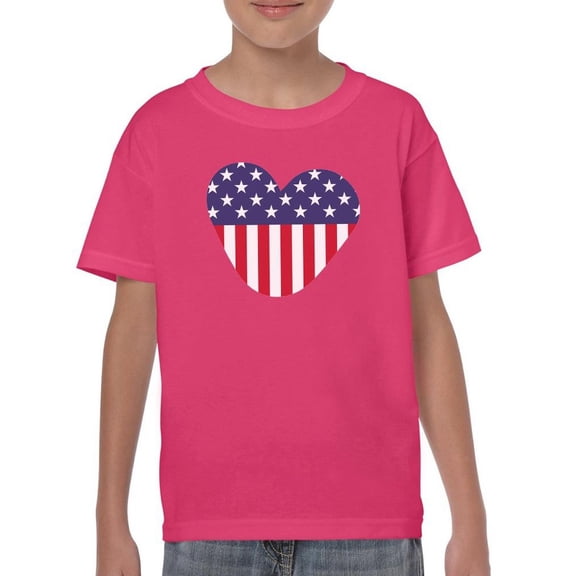 American Love Flag T-Shirt Juniors -Image by Shutterstock,  x-Small