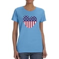 thumbnail image 1 of American Love Flag T-Shirt Women -Image by Shutterstock, Female 4X-Large, 1 of 4