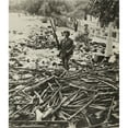 thumbnail image 1 of American M.P. Standing On A Large Pile Of Italian Weapons On A Street In Palermo History (18 x 24), 1 of 1