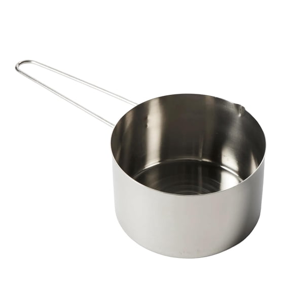 American METALCRAFT, Inc. MCW200 2-Cup Stainless Steel Measuring Cup with Wire Loop Handle, Silver