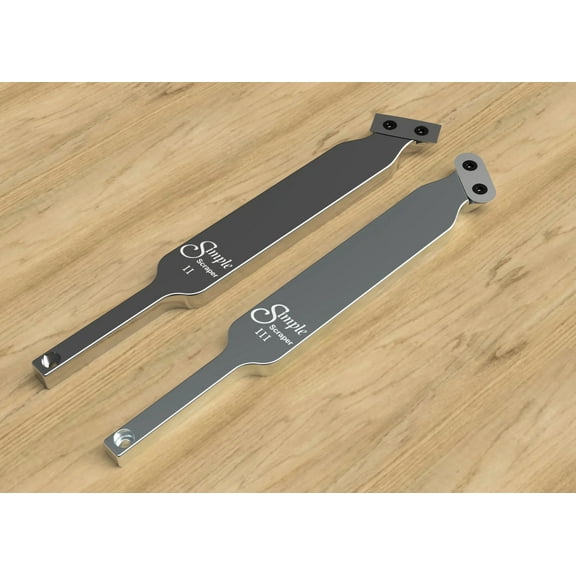 American Made Carbide Scraper Set for Wood Lathe Turning, Wide Cutters